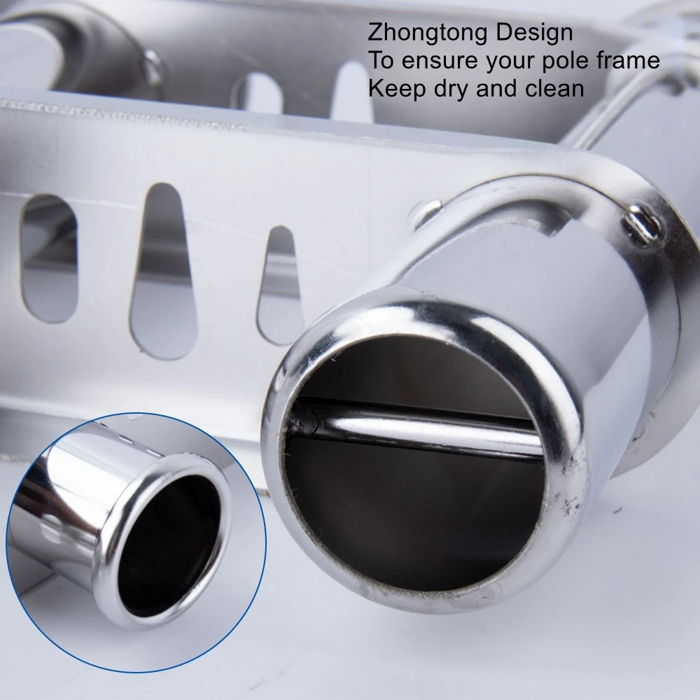 Ship fishing rod base stainless steel three/four link fishing rod insertion bucket yacht fishing boat sea fishing rod support