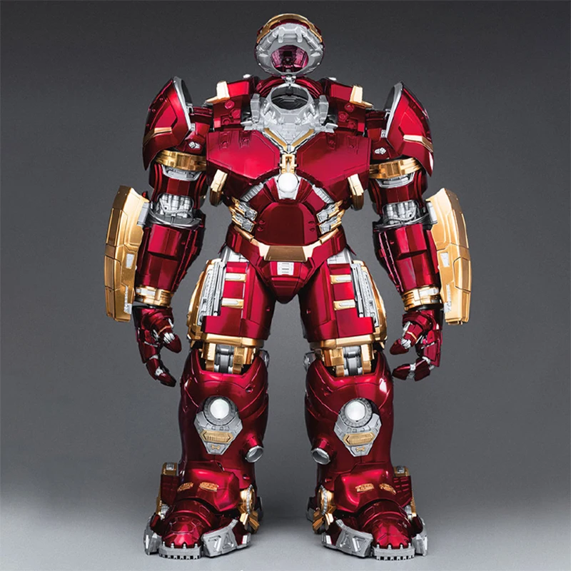 Fondjoy Marvel Anti-Hulk Armor Assemble Toy Movie Character Model 18 Inches Action Figures LED Can Emit Light Model Gift For Boy