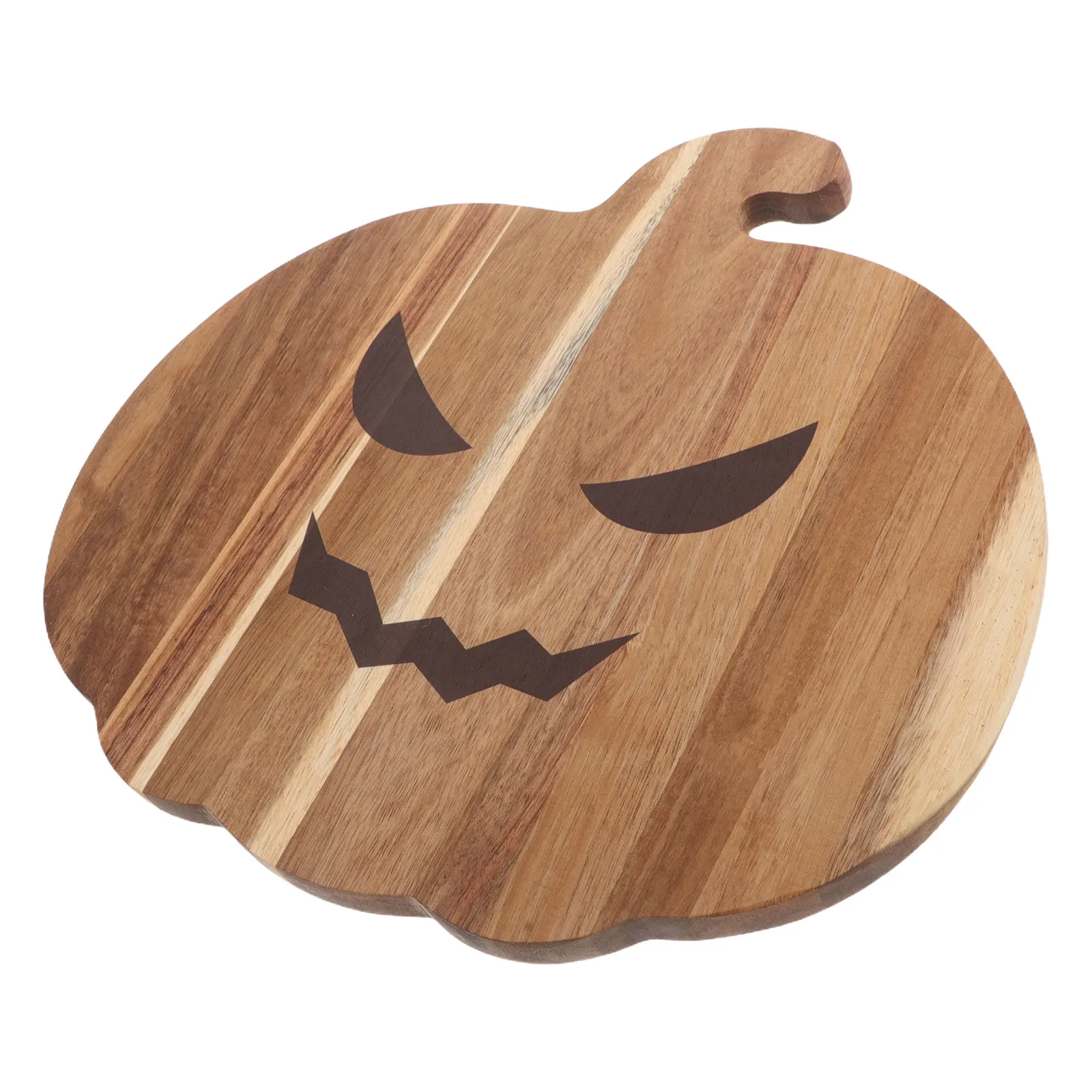 Wooden Pumpkin Dish Plate Unique Pumpkin Design Natural Wood Texture Fall Serving Tray Halloween Appetizer Platter Thanksgiving