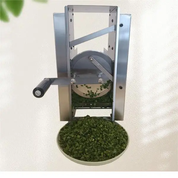 Cabbage Lettuce Spinach Broccoli Cauliflower Home Use Stainless Steel Automatic Feeding Manual Leek Vegetable Cutting Machine