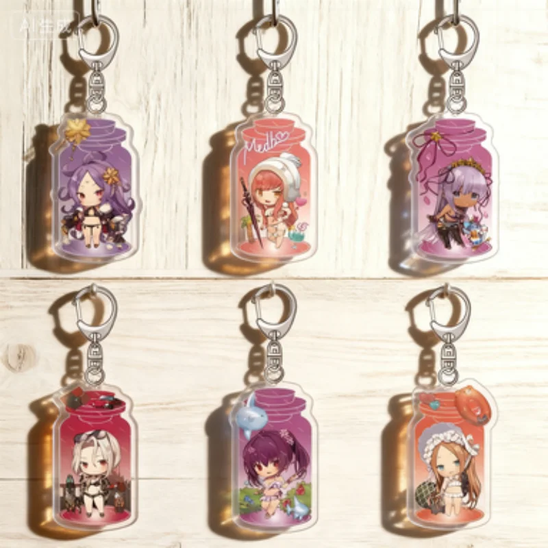 

Fate_Grand Acrylic pendant bag decoration Interior decorative items accessory Anime HD Acrylic key ring keychain Order gift 6cm