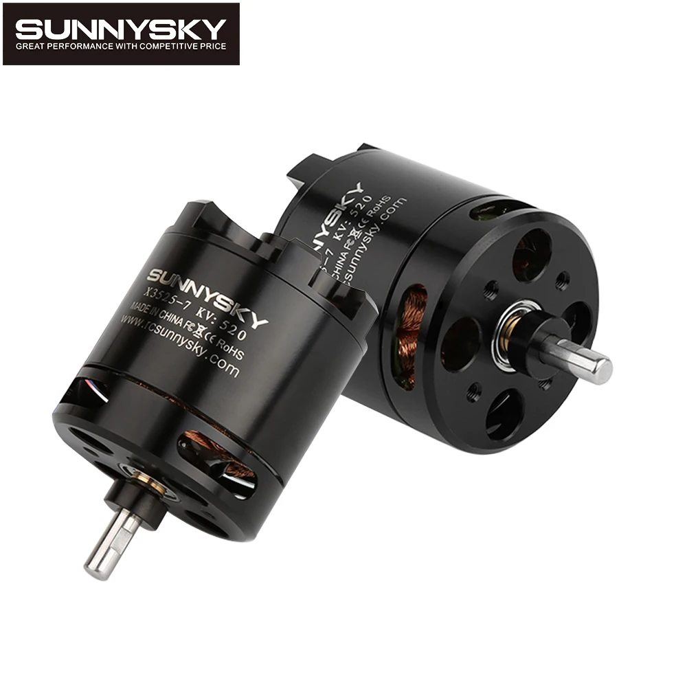 SunnySky X3525 520KV/720KV/880KV X-series Brushless Motor 5.0mm Shaft For FPV Multicopter Quadcopter