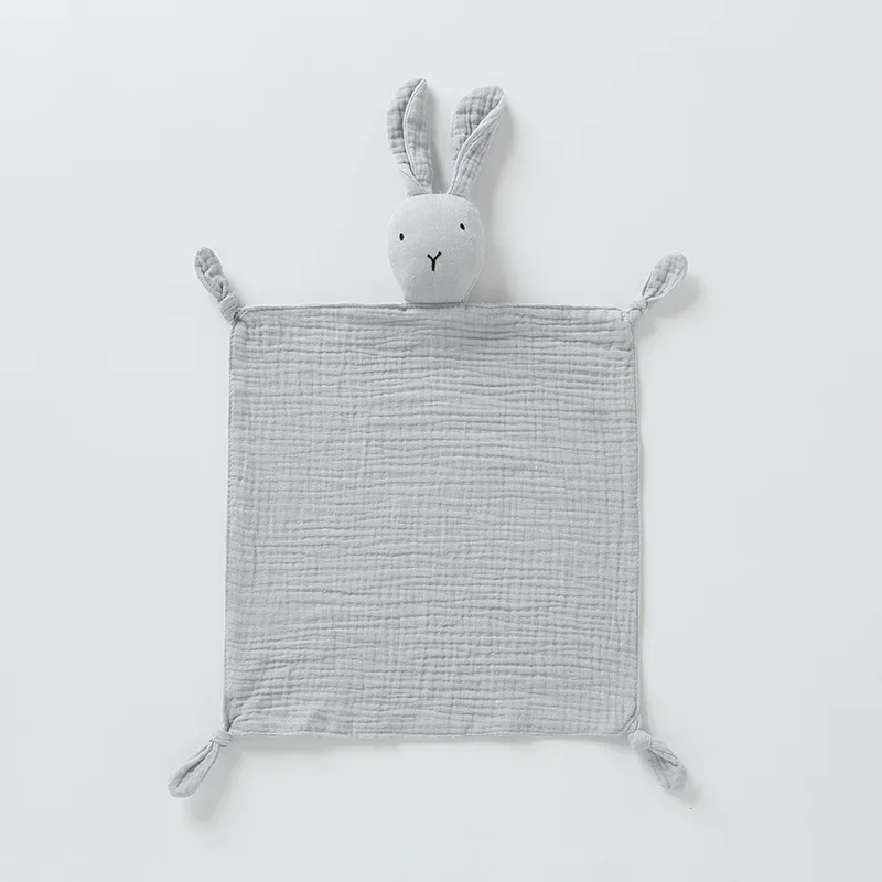 Baby Cotton Gauze Baby Sleeping Doll Rabbit Soothing Handkerchief Wrinkle Cloth Soothing Toy
