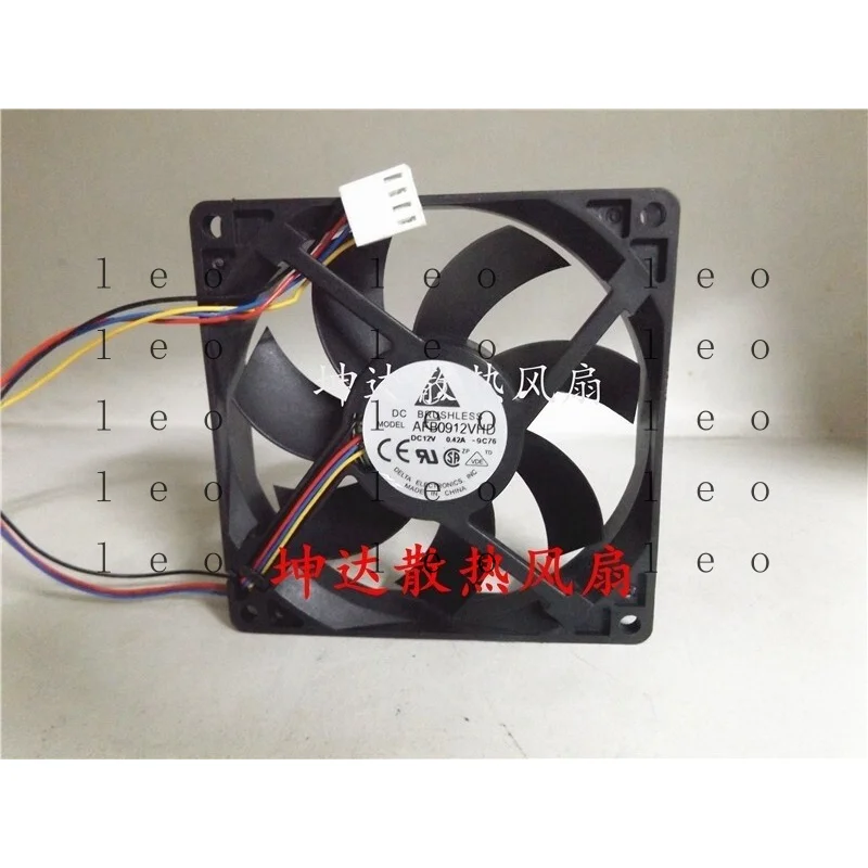 EE  1 pcs    Fan AFB0912VHD  DC 12V 0.4A 9020 9CM 4-wire chassis cooling fan *cm