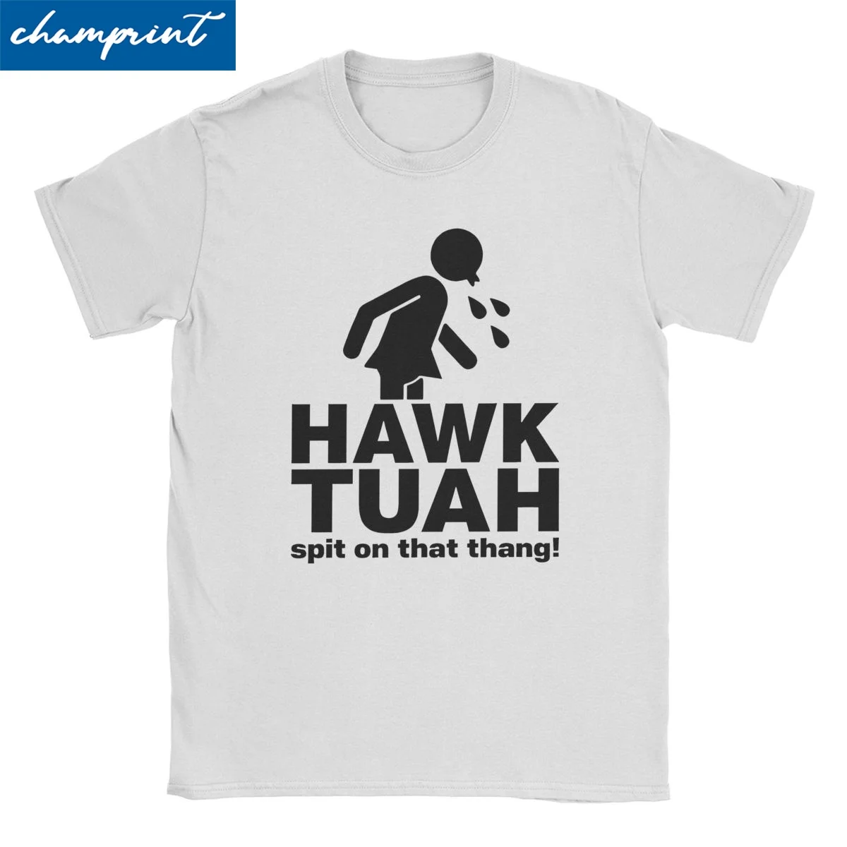 Humorous Hawk Tuah Spit On That Thang Cartoon T-Shirts Men Women 100% Cotton T Shirts Funny Meme Tees Gift Idea Clothes