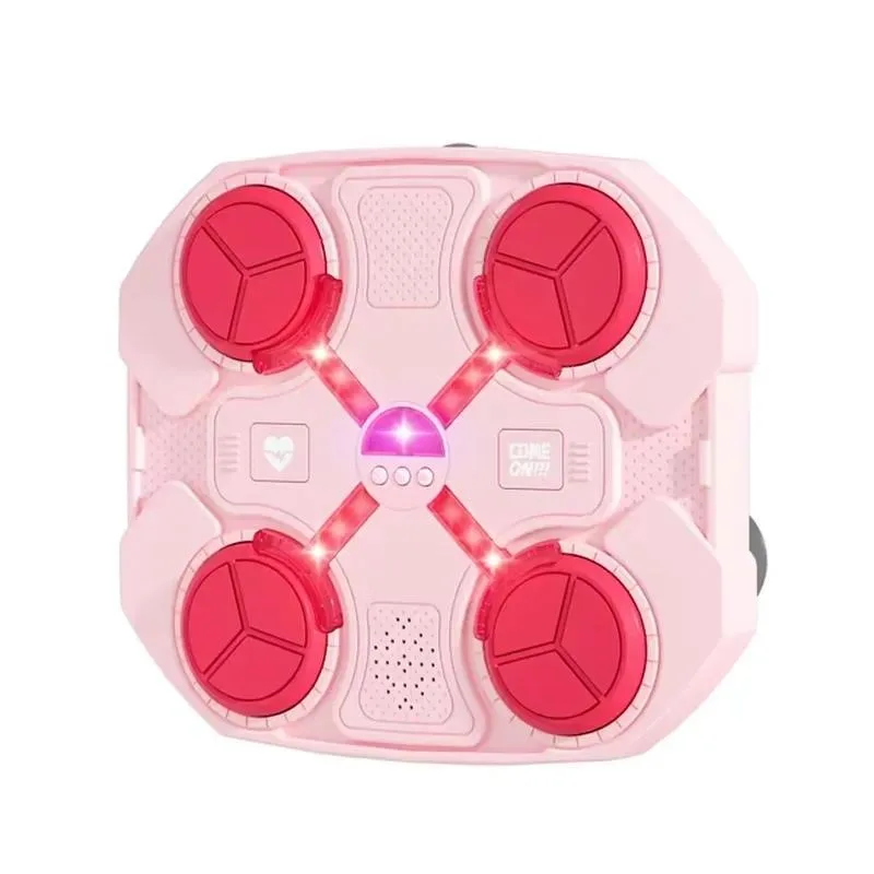 Smart Boxing Training Machine Wall Mounted Punching Target Durable Plastic Fitness Toy with Music for Kids