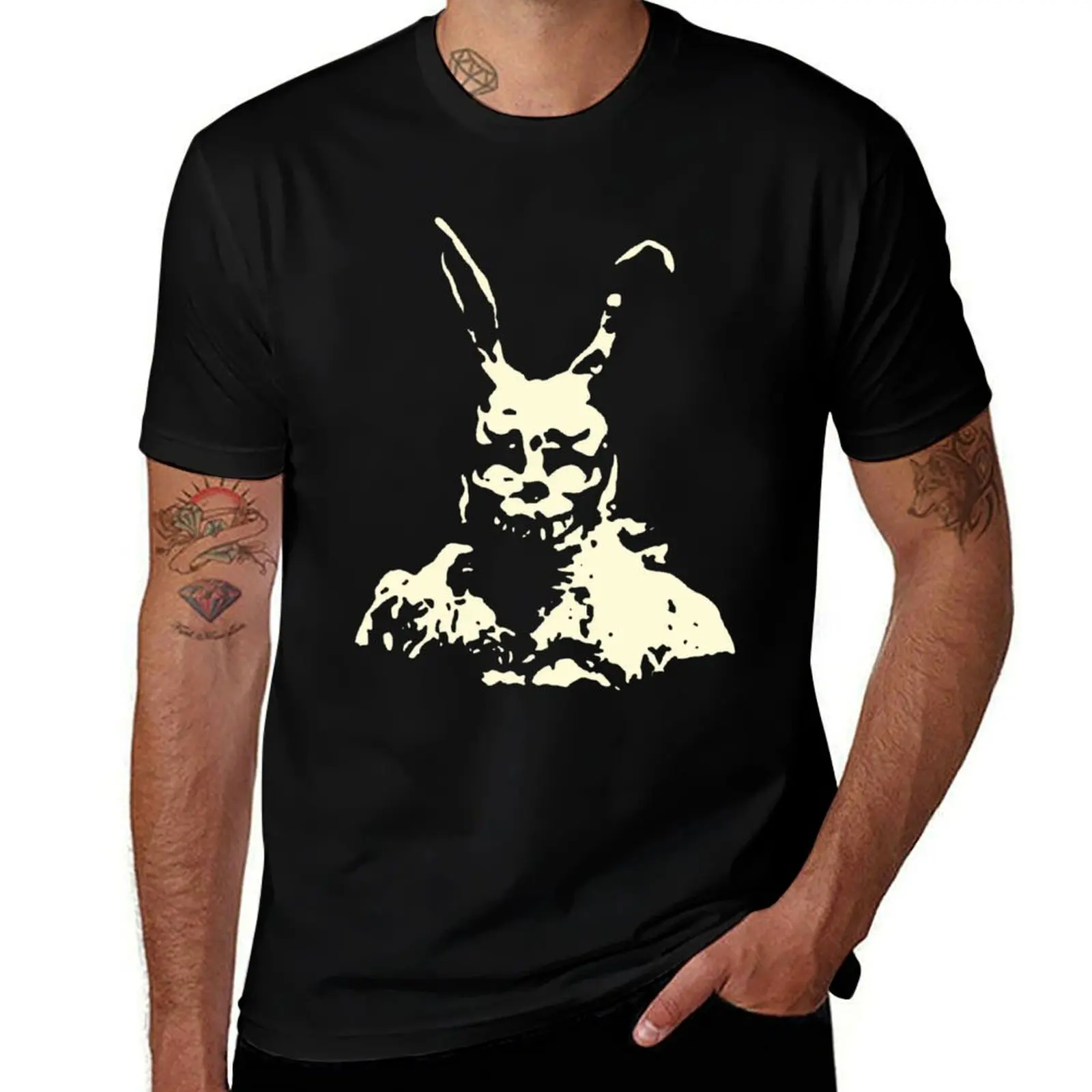

Футболка Frank-Donnie Darko, незаменимая футболка, хлопковая футболка, мужские футболки из 100% г, мужская футболка