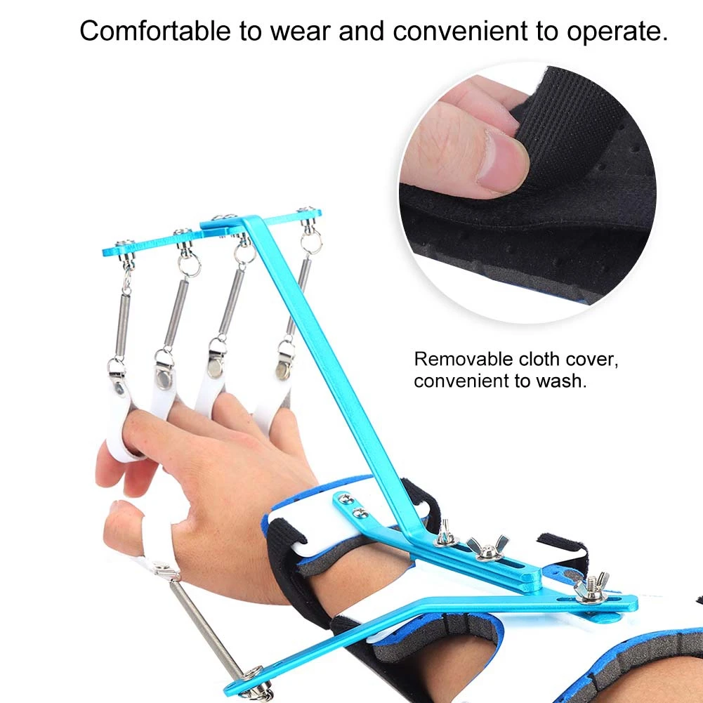 1pcs Hand Rehabilitation Training Equipment Finger Splint Protector Orthotics Dynamic Wrist Finger Orthosis Tendon Recovery