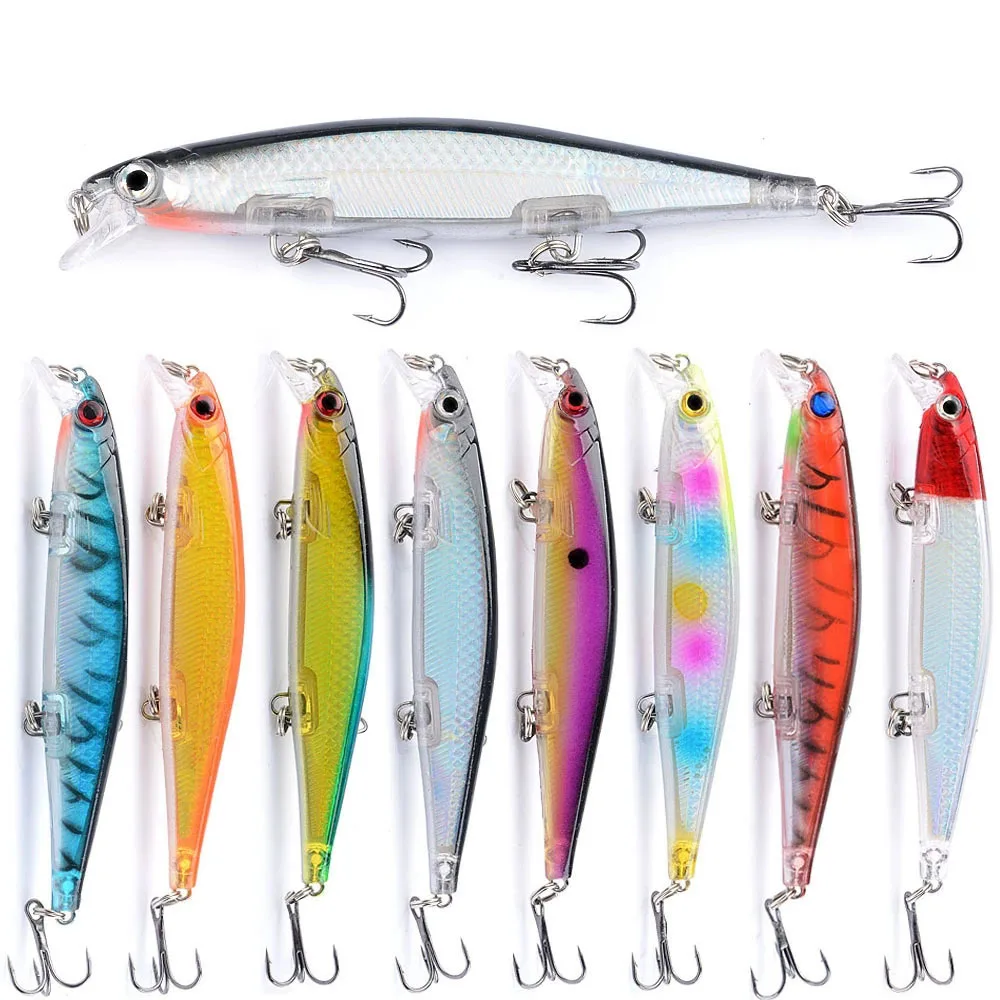 1pc Laser Sinking Minnow Fishing Lure 11cm/13.5g Long Cast Trolling Artificial Hard Bait Jerkbait Pike Carp Fishing Tackle