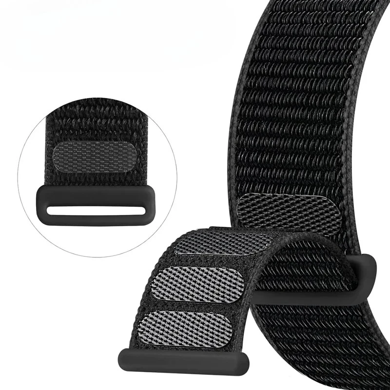 النايلون حلقة حزام ل سوار ساعة يد آبل 40 مللي متر 44 مللي متر 45 مللي متر 41 مللي متر 42 مللي متر 38 مللي متر الذكية النايلون سوار IWatch سلسلة 9 8 SE 7 6 5 الترا 2 49 مللي متر