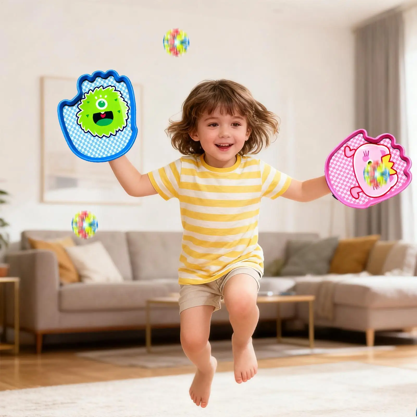 Catch Ball Set Interactive Toy Ball Catch Set Games For Indoor Family Outdoor Garden Development Playtime Kindergarten Park Fun