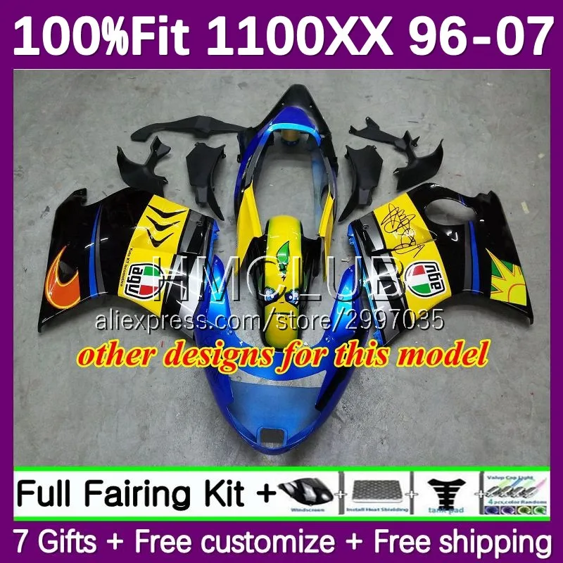 Fairing For HONDA Blackbird CBR 1100 XX 1100XX 28No.15 CBR1100XX 1996 1997 1998 1999 2000 01 02 03 04 05 06 07 Body flames red