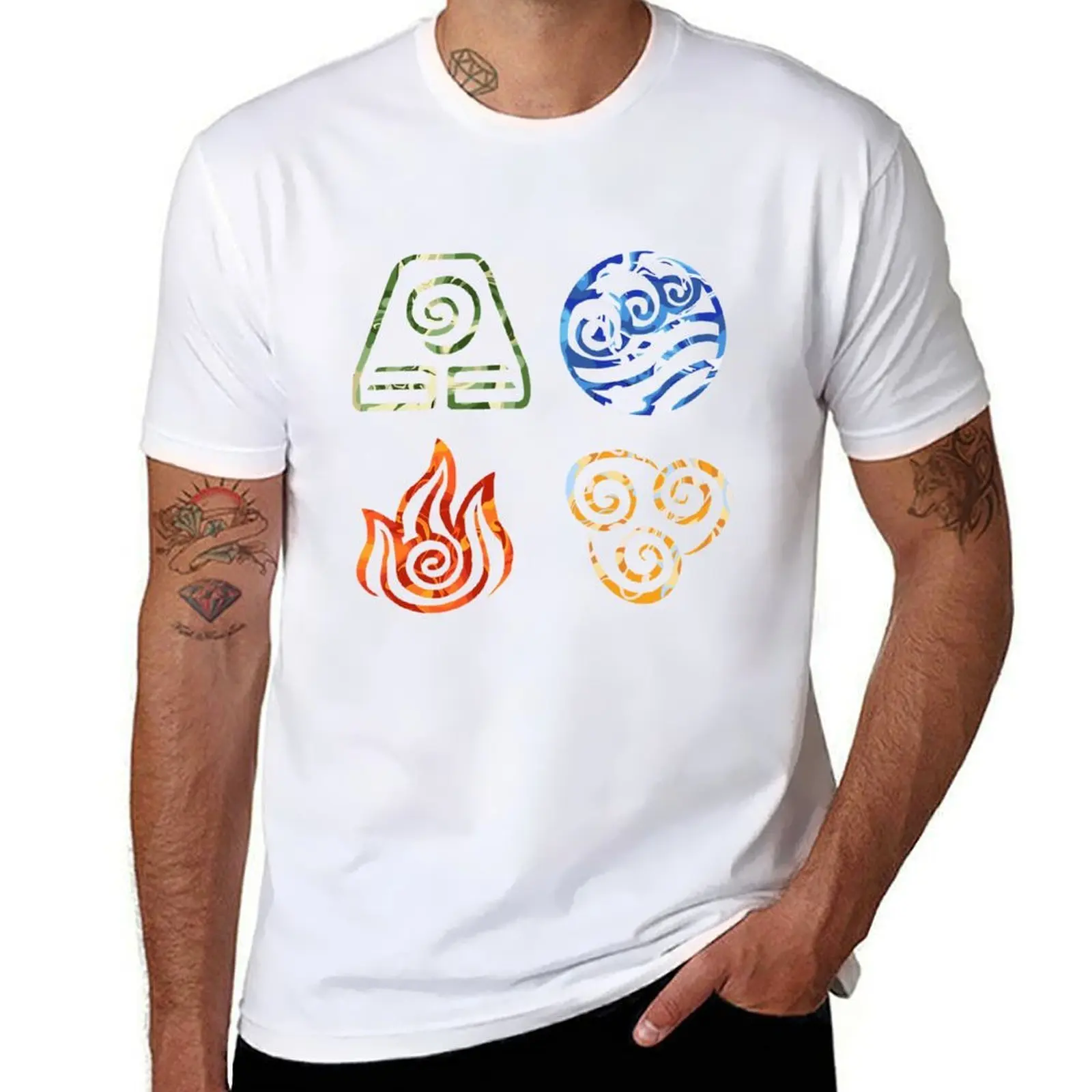 

4 Nations in Avatar the Last Airbender T-Shirt t shirts for man cotton man t shirt designer T-Shirt