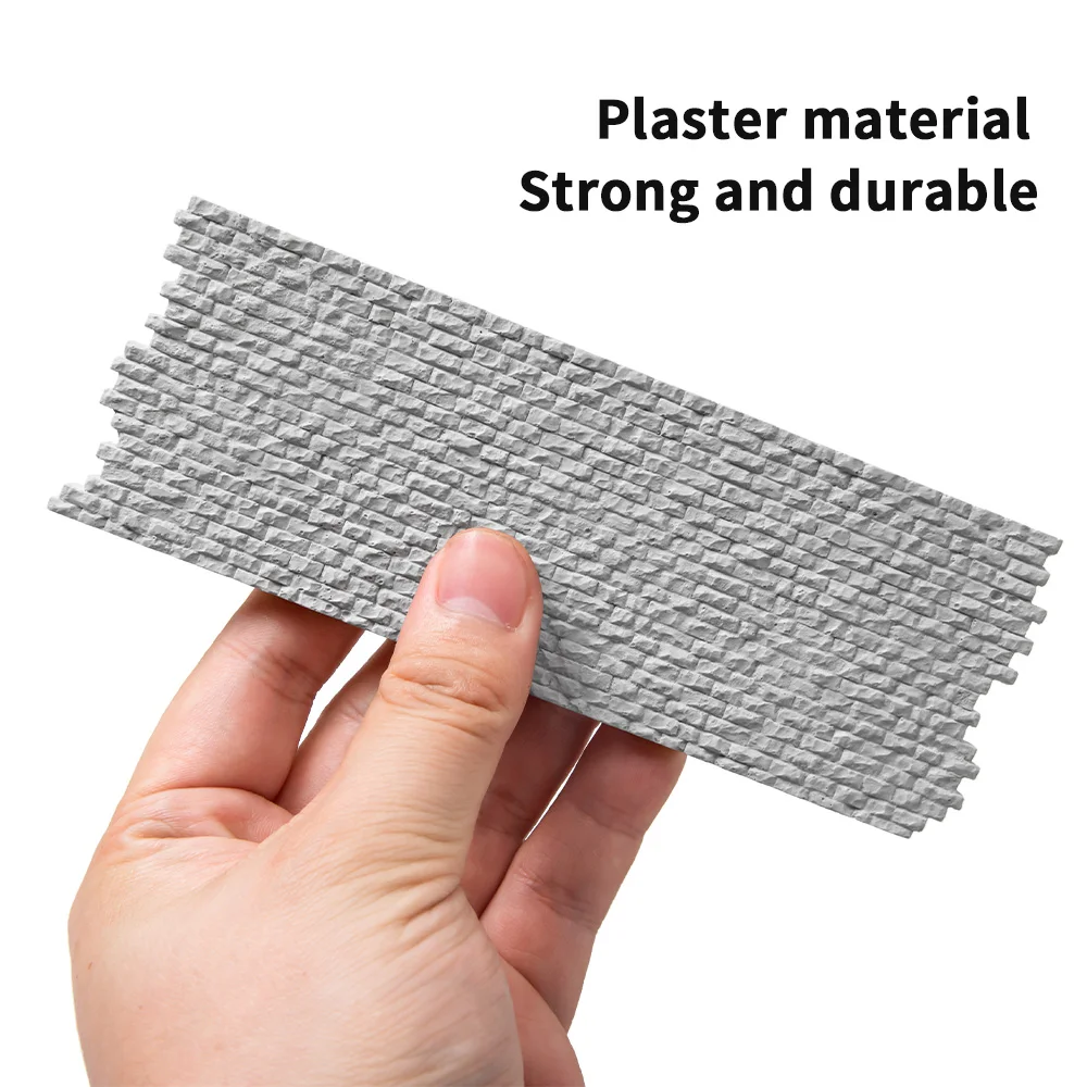 Modelo de protección de pendiente de tren ferroviario, 5x15cm, simulación de pared en miniatura, mesa de arena, paisaje, fabricación de modelos Diy para Diorama, 1 ud.