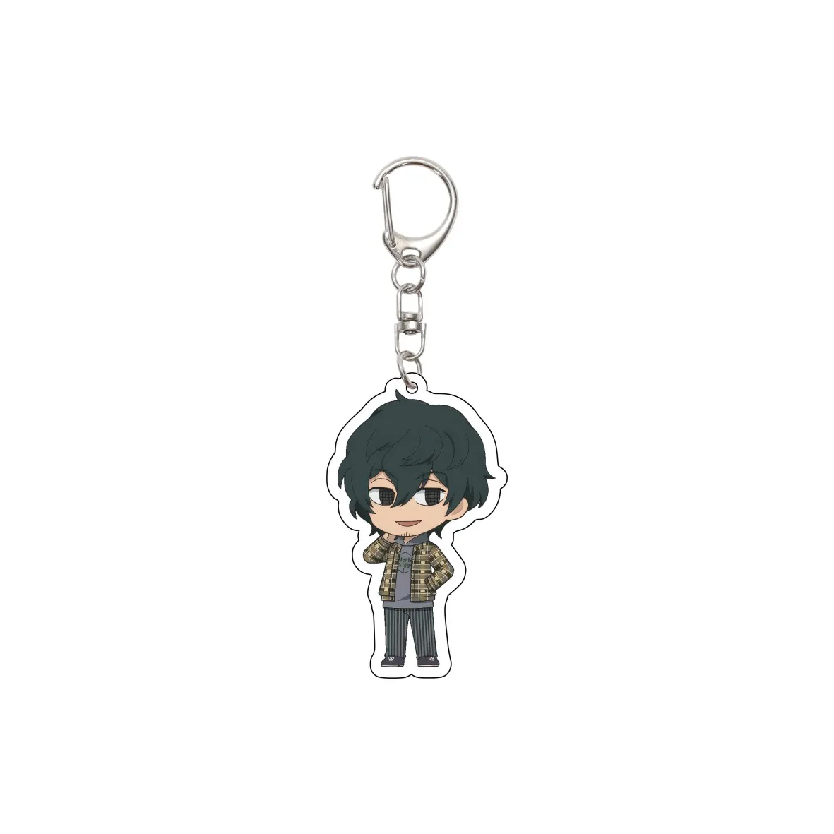 55MM Anime World Trigger Schlüsselanhänger Kuga Yuma/Jin Yuichi Schlüsselkette Acryl-Modellplatte Weihnachtsgeschenke – Detail 6