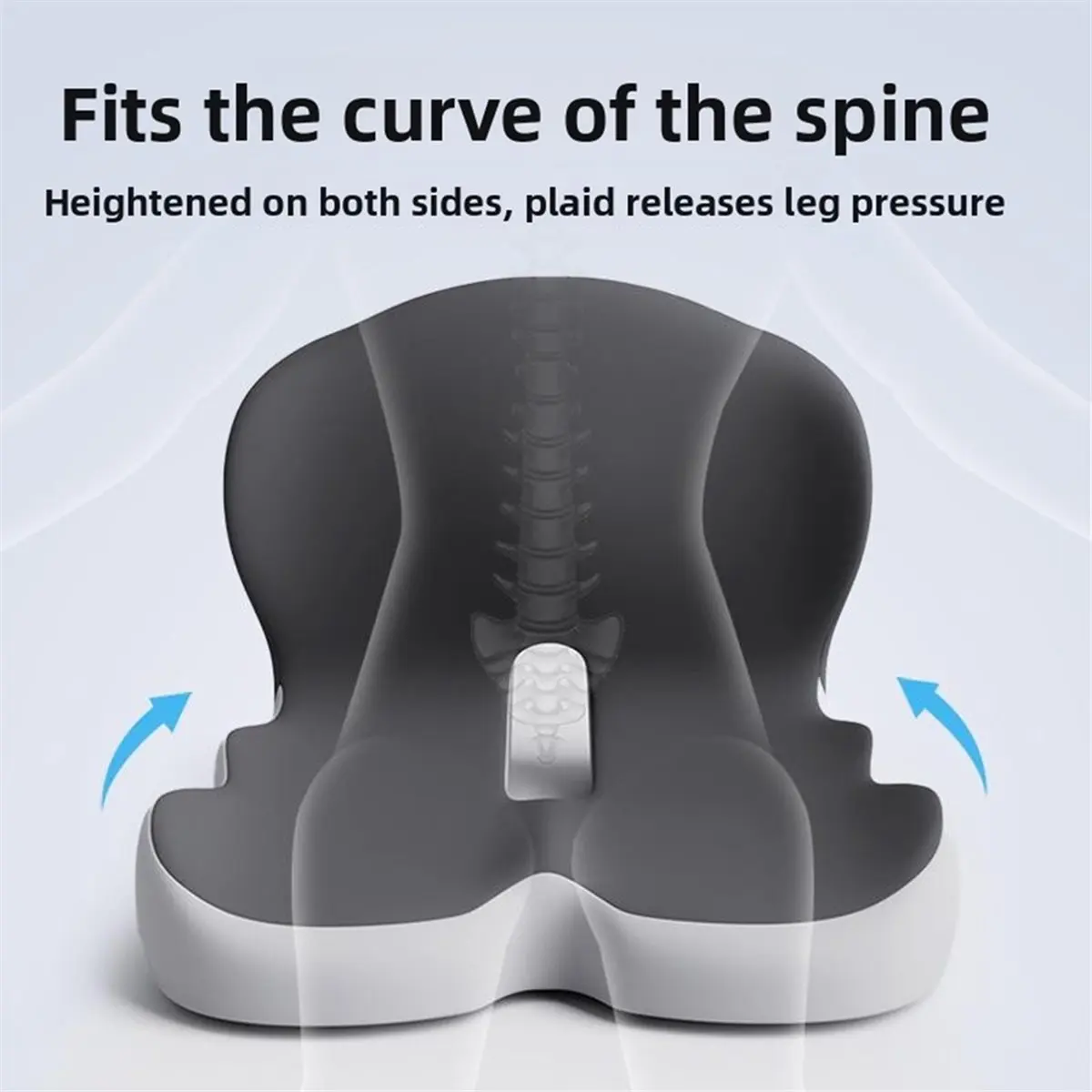 2026 New BEBAS Ergonomic Memory Foam Lumbar Support Pillow for Car, Office Chairs, and Wheelchairs