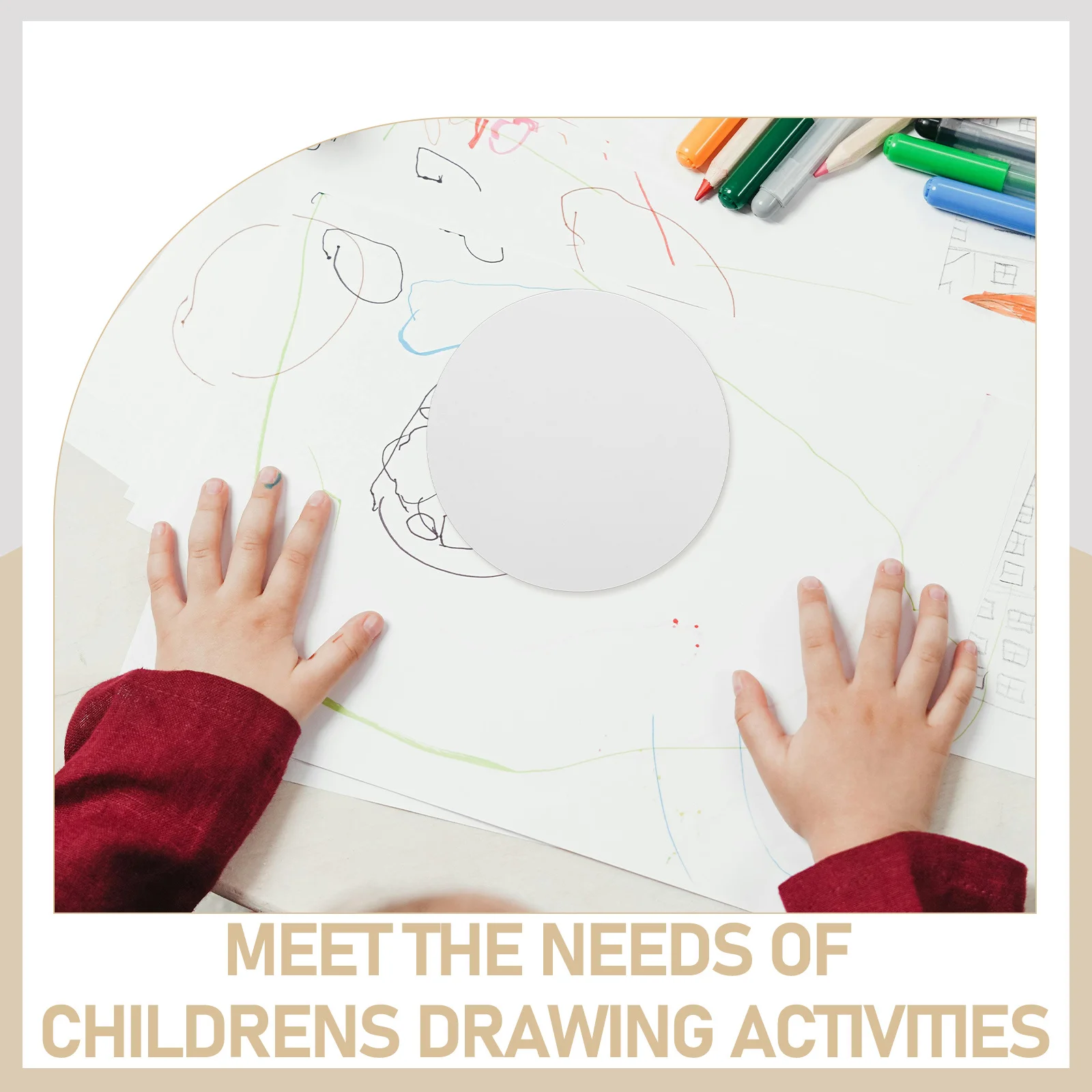 100 peças de papelão colorido redondo para arte infantil, faça você mesmo, folhas de desenho em aquarela e óleo, folhas coloridas para