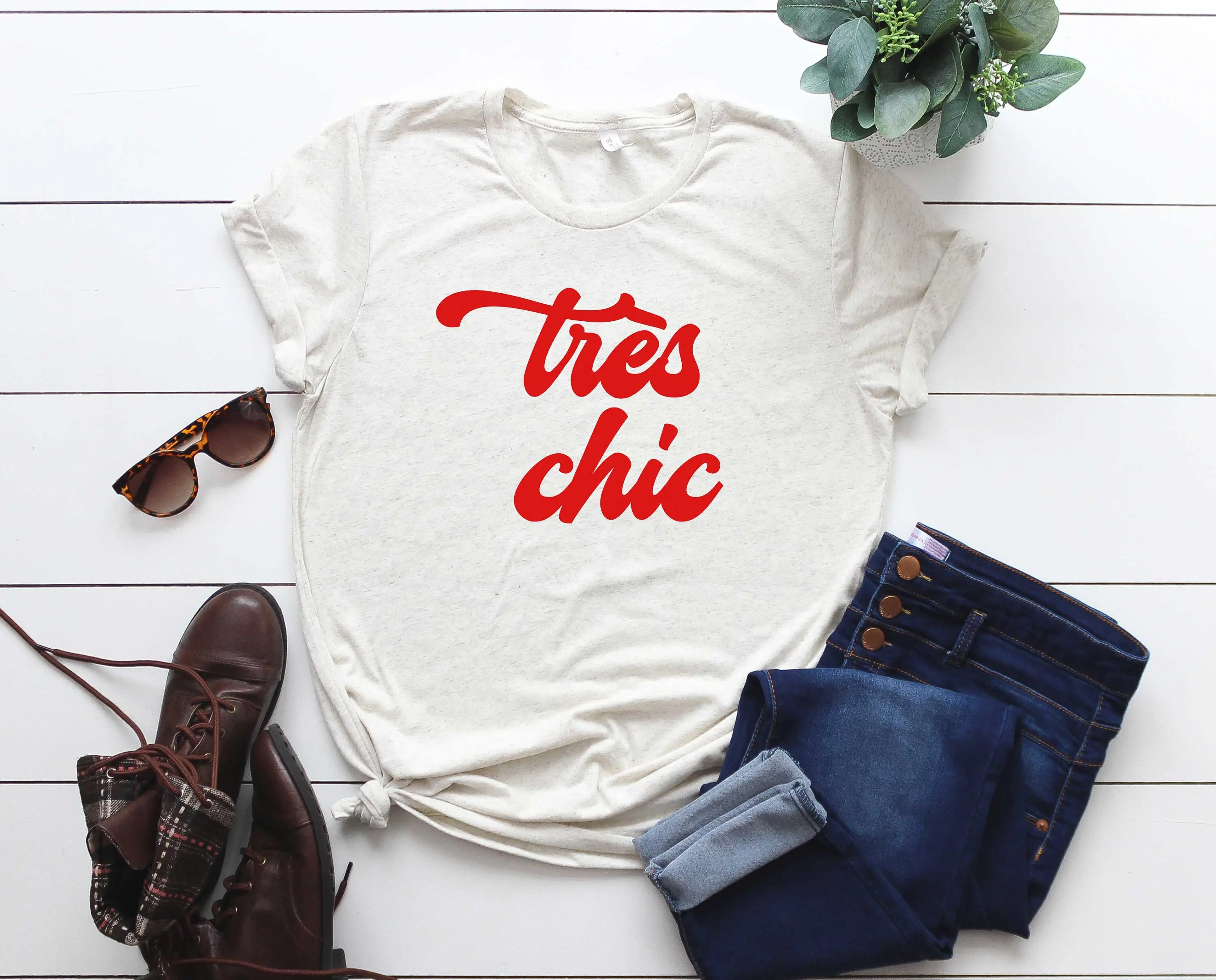 Tres chic shirt France StatemenT T French voilà