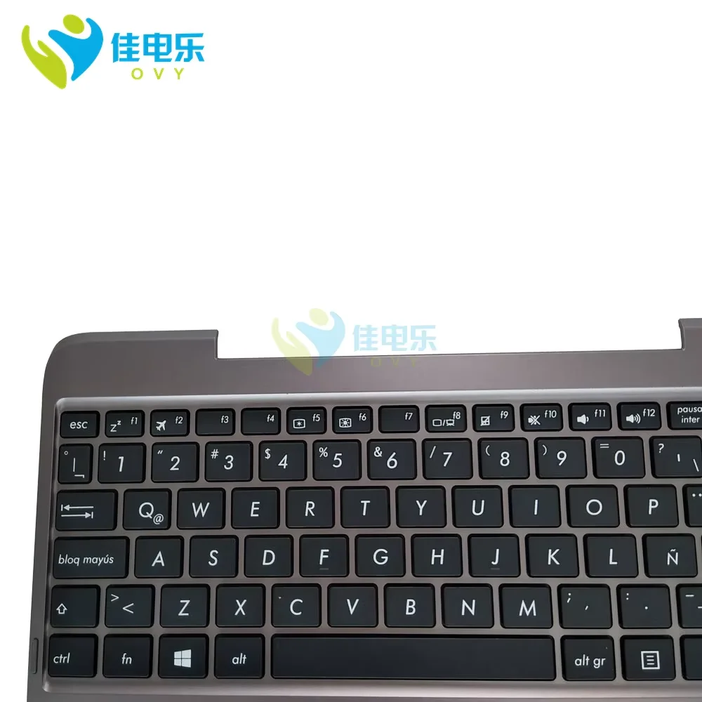 Computer Latin Keyboard Palmrest For ASUS Transformer Book T100HA T100HSpanish Laptop Keyboards Top Case New 90NB0748-R31LA0