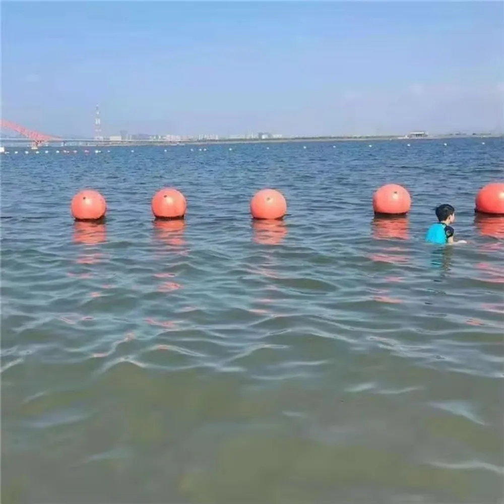 Float spherical buoy mooring warning mark, suitable for fishing grounds, durable, UV resistant, customizable color