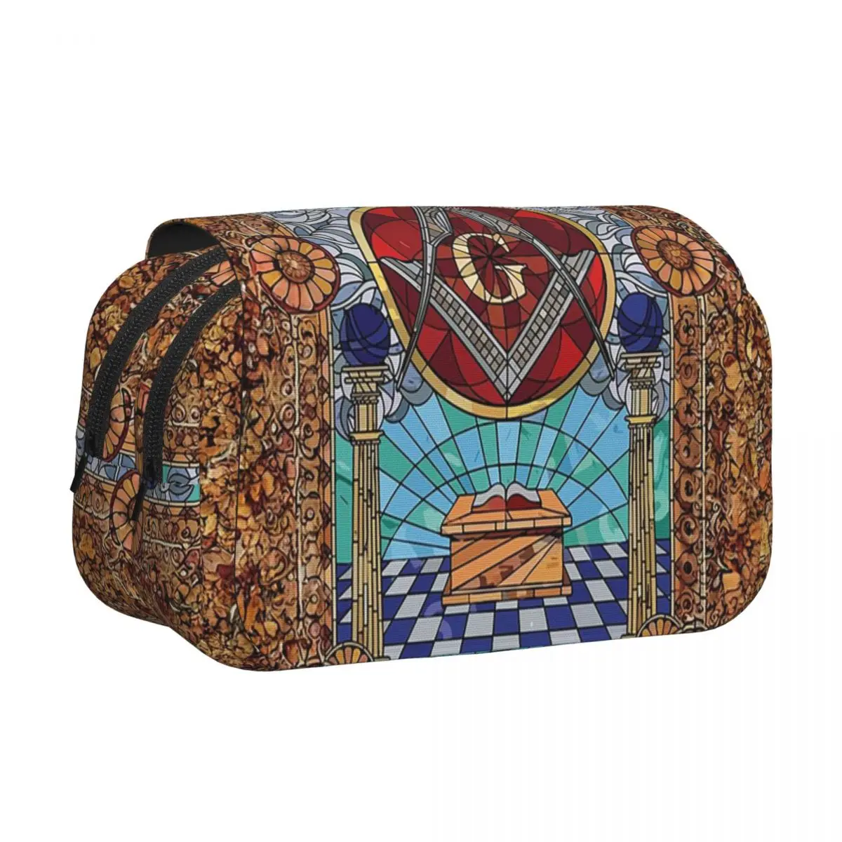 The Eternal Light Of The Freemason Masonic Mason Pencil Case Pencil Pouch Hard Shell Large Capacity Pen Box Pencil Bag Gifts