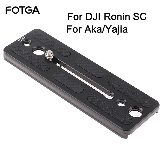 FOTGA Płytka szybkiego zwalniania PU 115 mm do uniwersalnego stabilizatora przegubu DJI Ronin SC kompatybilnego ze standardowymi statywami Arca Swiss ball