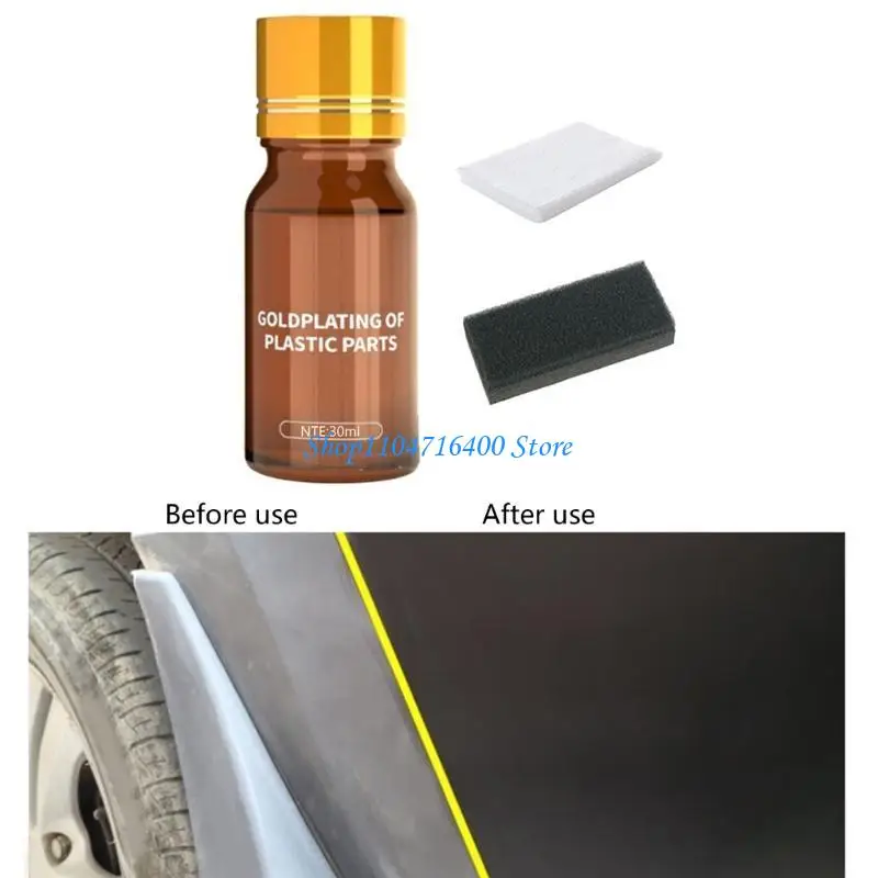 

y1gd Car Plastic Restoration Plastic Revitalizing Coating Agent Car Cleaner Refresher Plastic Restoration Agent 30ml/1fl oz