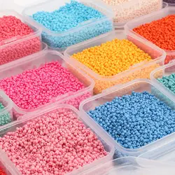4000pcs/box 2mm Charm Czech Glass Seed Beads Small Round Loose Bead For Jewelry Making DIY Bracelet Necklace Beads Accessories