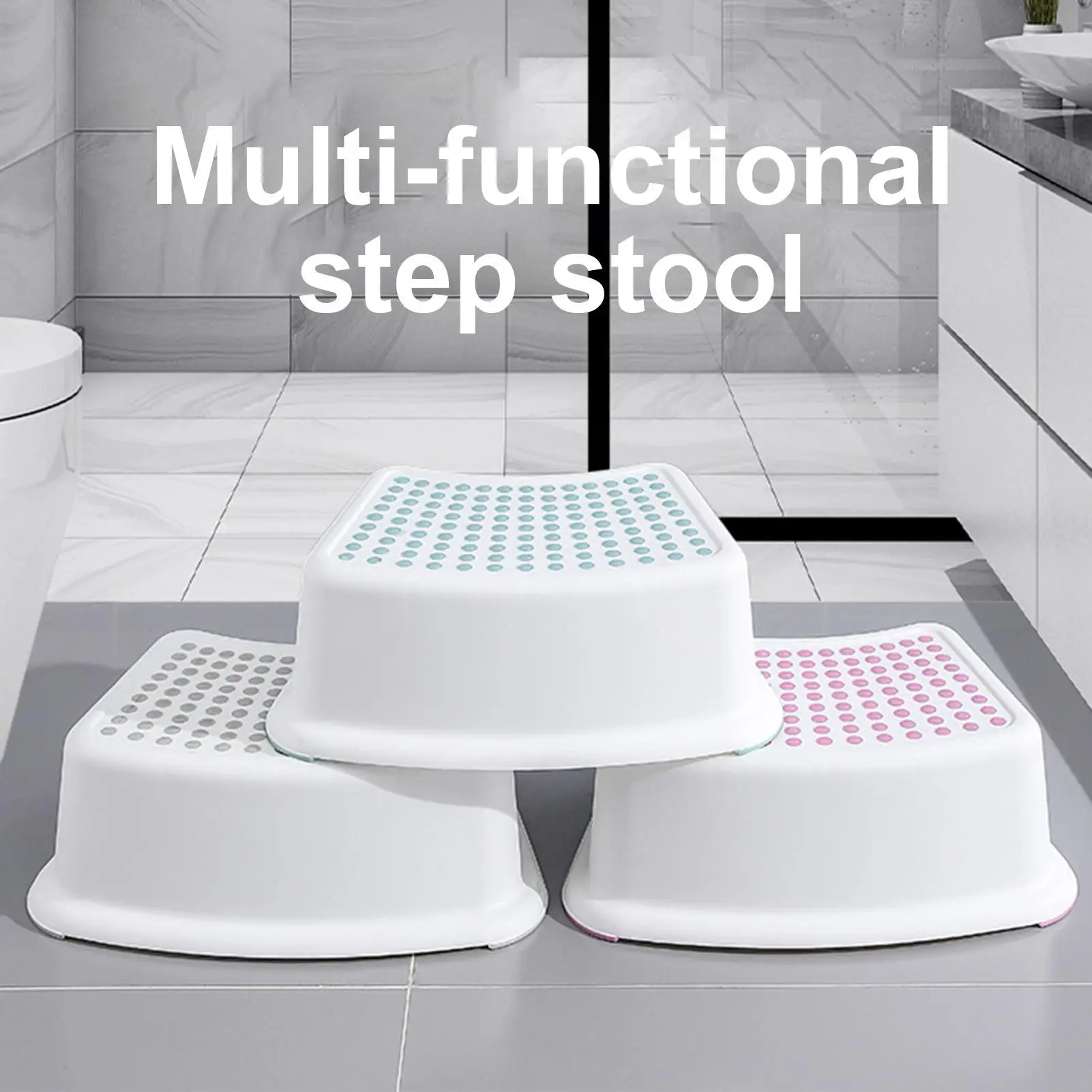 

Squatting Toilet Stools Non-slip Bathroom Potty Step Stool Ergonomic and Stable Squatting Stools Potty Stool for Adults Kids