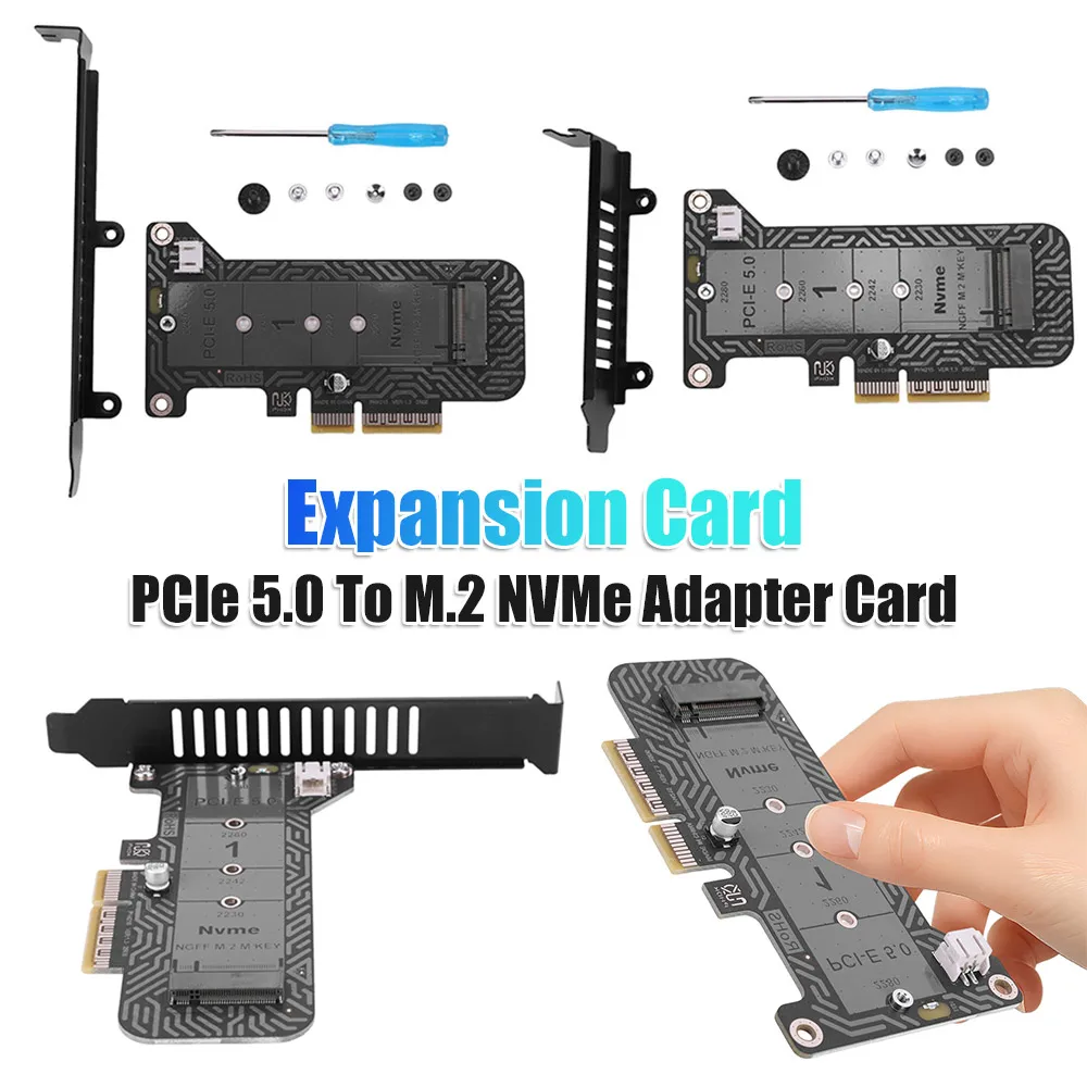 

PH4215 M.2 PCIe Adapter Ultra Speed 128Gbps PCIe 5.0 To M.2 NVMe Adapter Card Support 2230 2242 2260 2280 SSD (Not for SATA)