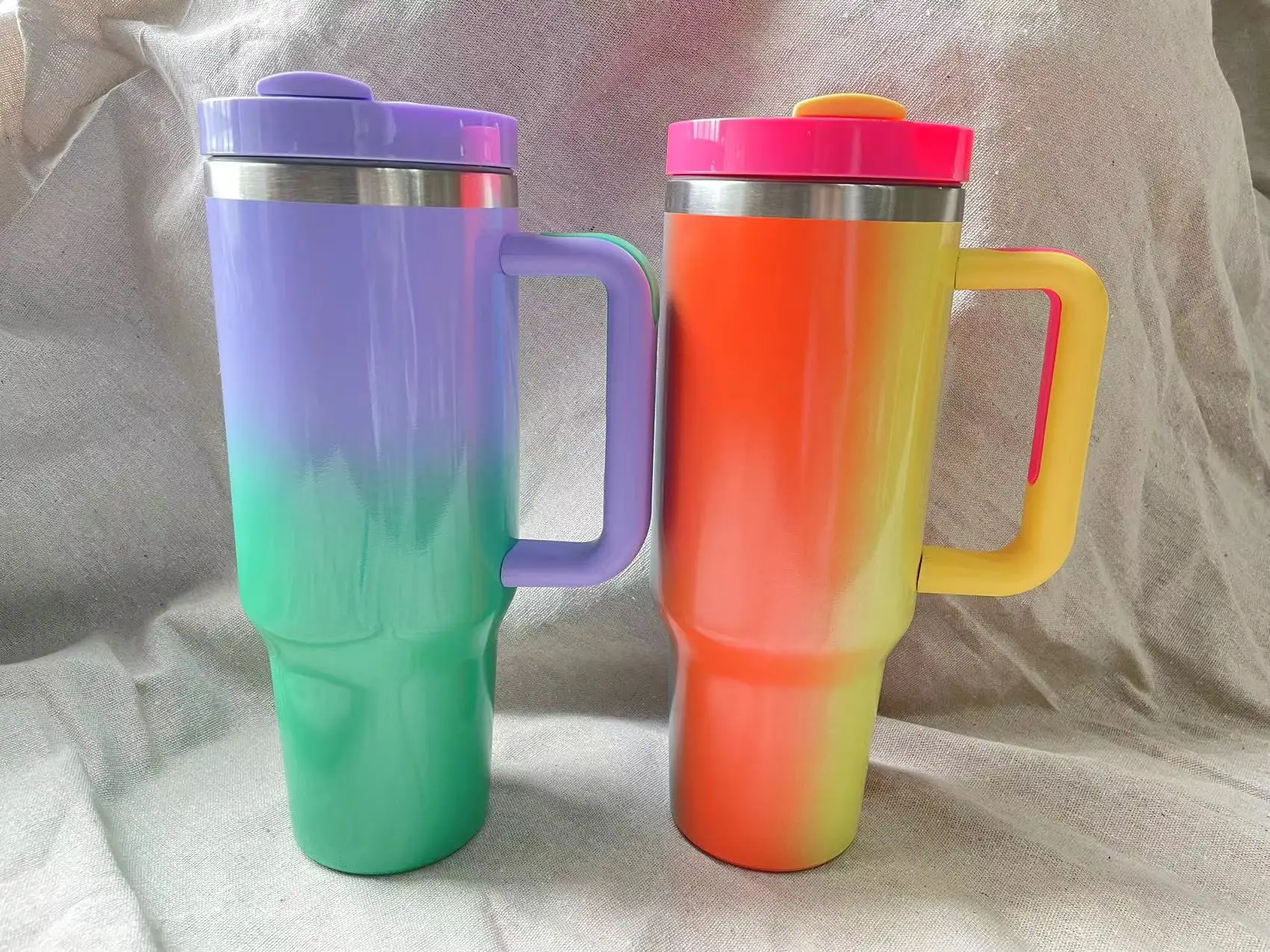 40oz Ice Bully Cup Thermos cup Car cup with handle with straw Large capacity