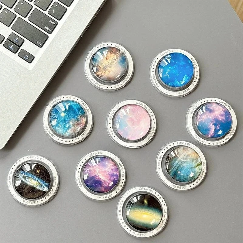 Корейский милый магнитный держатель со звездным небом и кристаллами, ручка Tok Griptok, держатель для телефона, подставка для телефона, поддержка iPhone 17, Magsafe Smart Tok