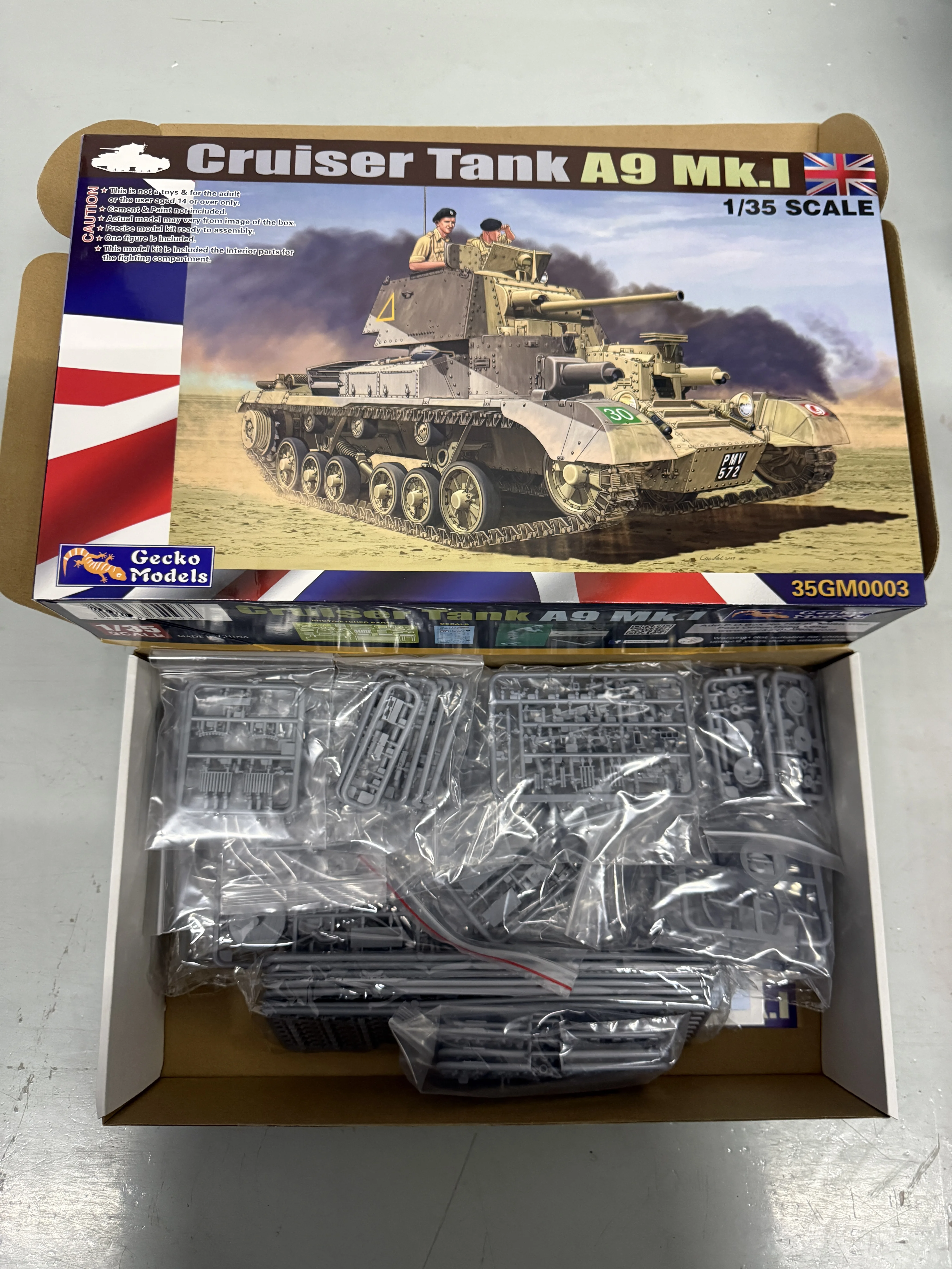 

Модель Gecko 1/35 35GM0003, британский танк A9 Mk.1 Cruise T, наборы для сборки моделей, игрушки на день рождения, коллекционные подарки.