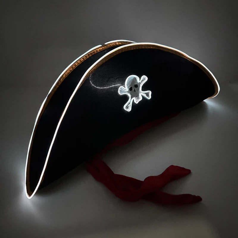 LED Light-Up Pirate Hat & Party Mask – detail image 26