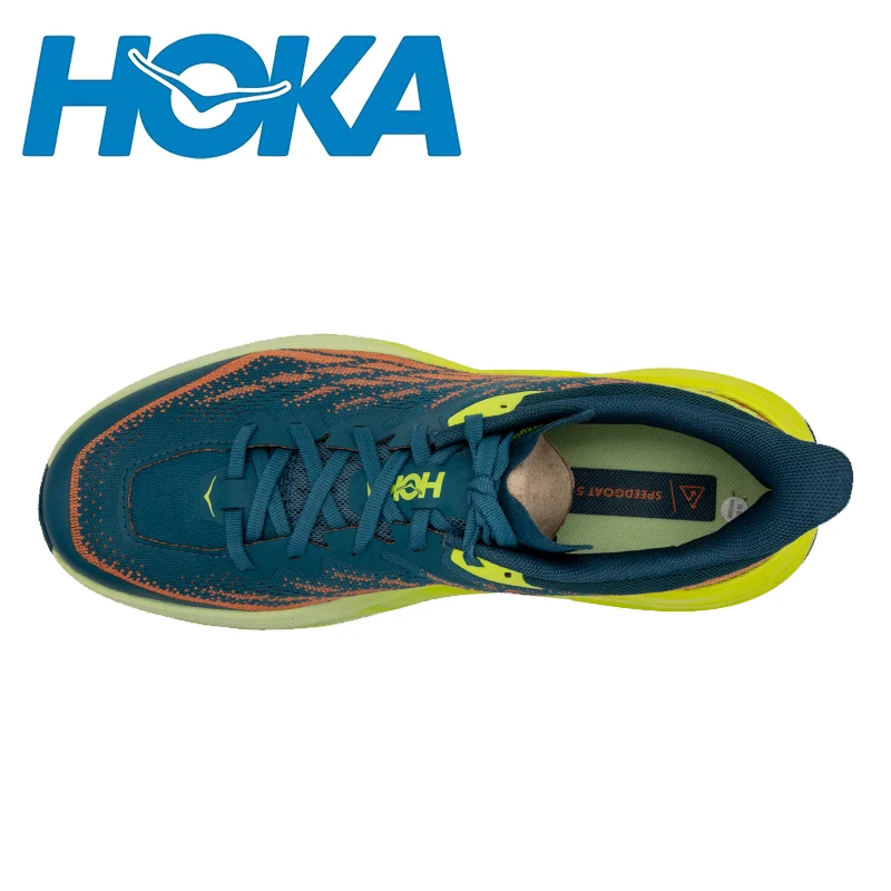 HOKA Men Trail Running Shoes SPEEDGOAT 5 All Terrain Off-road Trekking Shoes Ultra-light Anti-skid Outdoor Road Sneakers Male