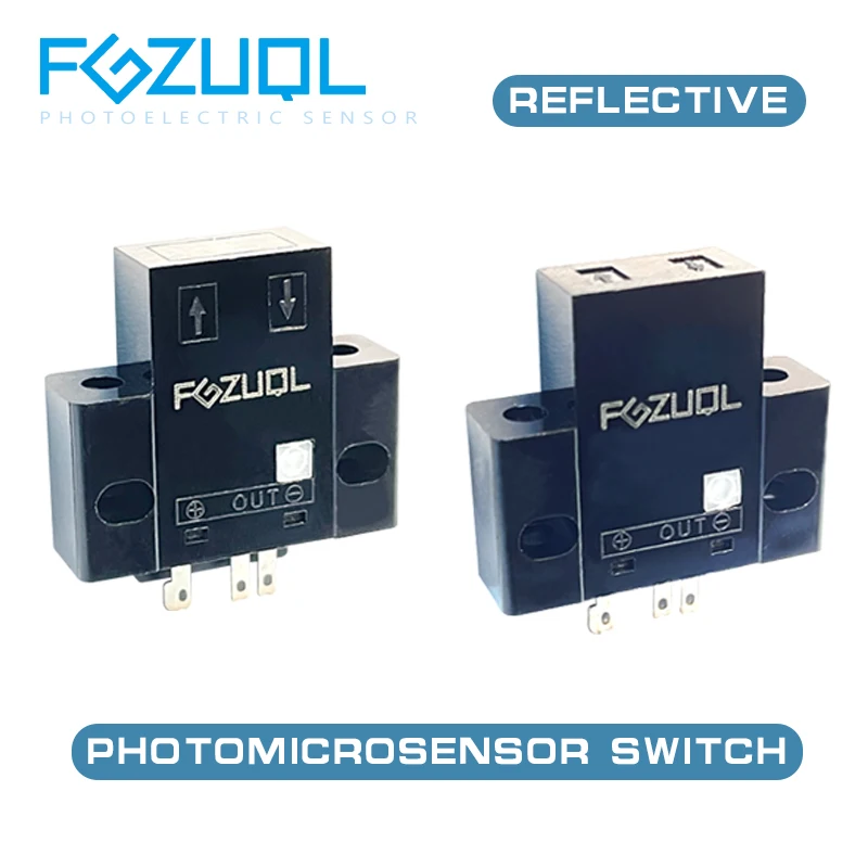 

Reflective Photomicrosensor Switch NPN Light-ON Dark-ON 3 poles 5-24VDC Photomicrosensor Connector with Cable GD1-F/T02