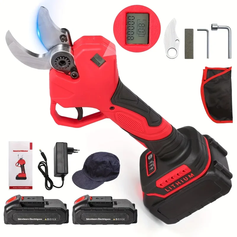 Sécateur électrique sans fil, outil de jardin pour batterie 18V, sécateur électrique sans fil pour arbres fruitiers de jardin