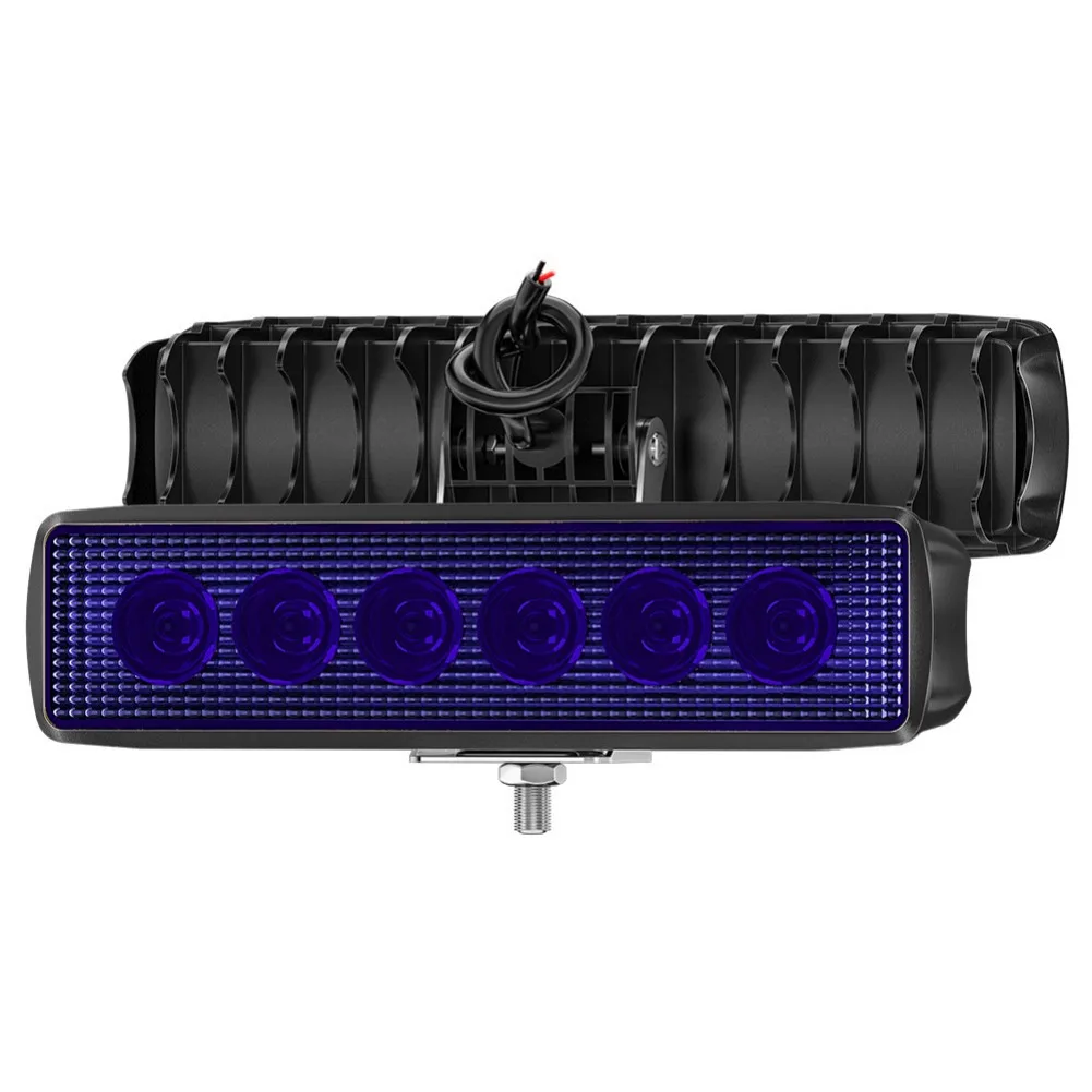 High Luminous Value Light Fog Headlight Blue LED Work Light 0. for 6a Current 17W LED Power 6pcs LEDs 50000H Lifespan