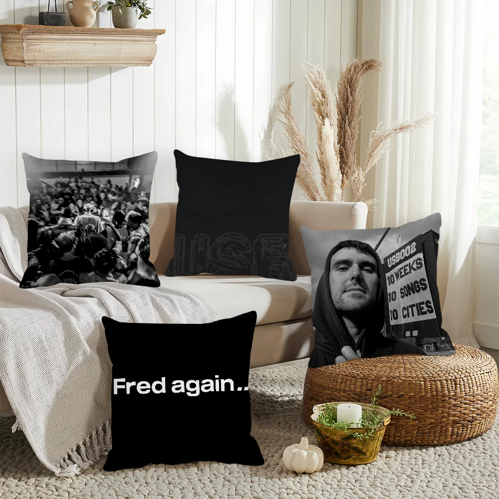 Singer Fred Again USB Pillow Case Home Decoration Cushion Cover Suitable For Bedroom Car Office Sofa