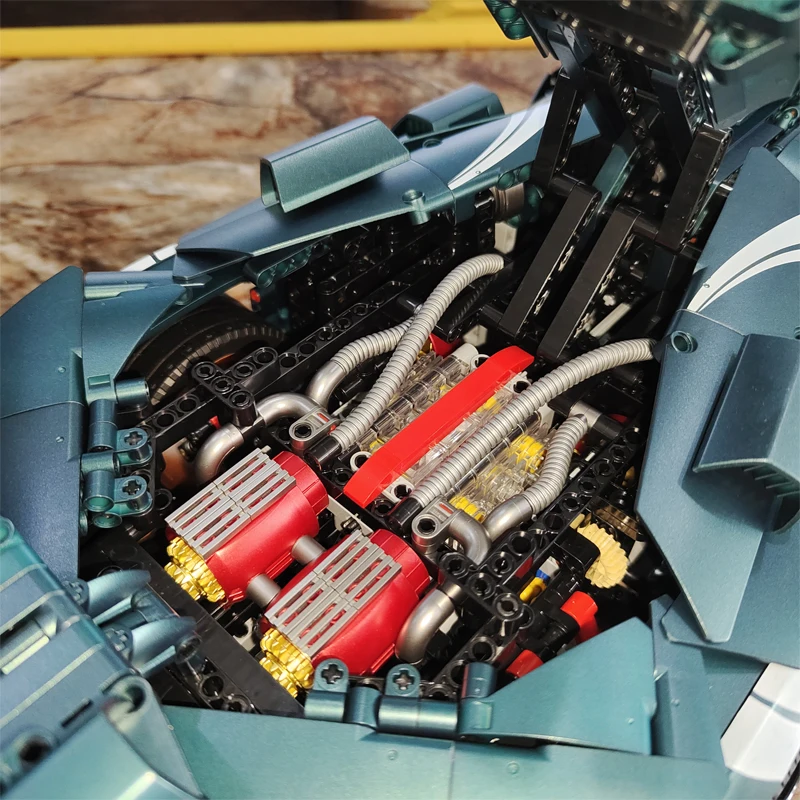 2023 New 1:8 Technical MOC City Sports Car Terzo Millennio Building Blocks Model Bricks Toys for Boys Christmas Gift Set