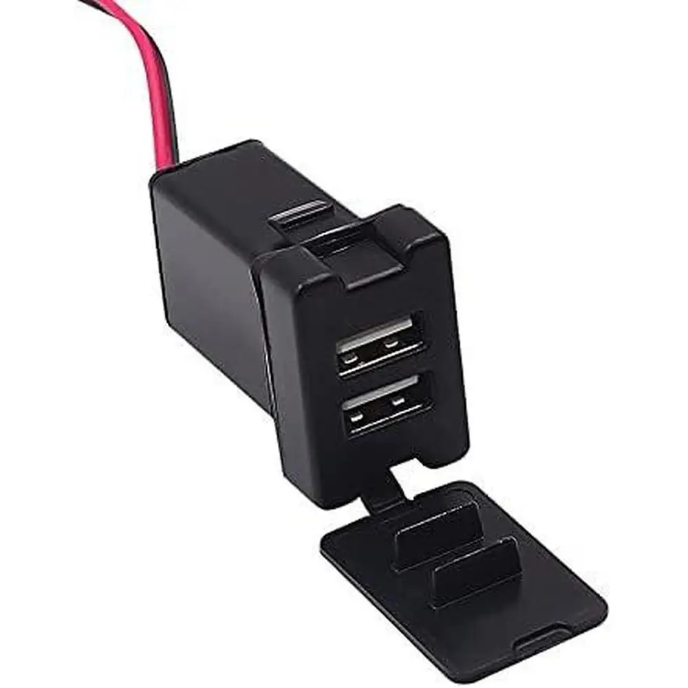 

3,1ADual Port Автомобильное зарядное устройство Адаптер Водостойкий и пыленепроницаемый Разветвитель зажигалки Зарядное устройство с кабелем для многих автомобилей