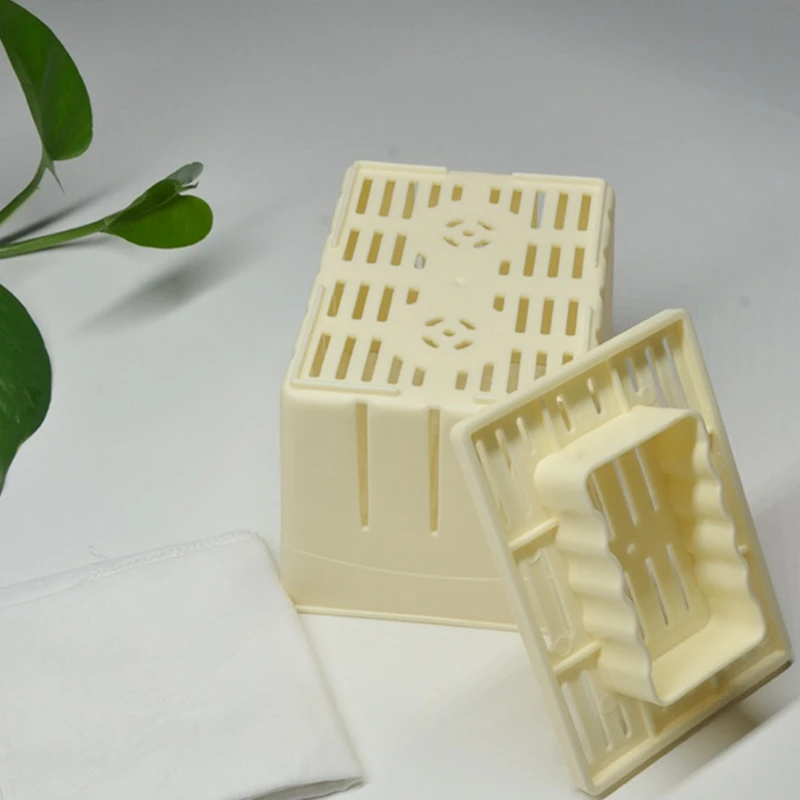 2PCS Tofu-Press Mould Food Grade PP DIY Homemade Tofu-Maker Pressing Mold Kit Kitchen Tool Tofu-Box Tofu-Press Mold Kit Durable