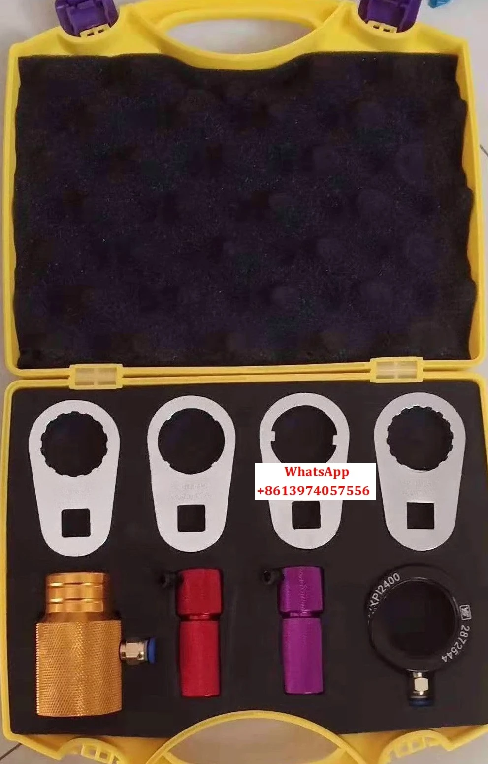 

Fuel injector disassembly tool, solenoid valve, oil nozzle disassembly wrench, spray body tool