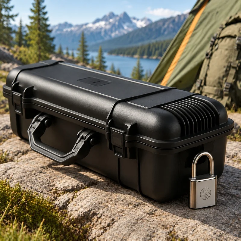 Durable Hard Case with Foam Cushioning, Waterproof Protective Storage for Cameras, Instruments, and Tools, Available in 6 Sizes