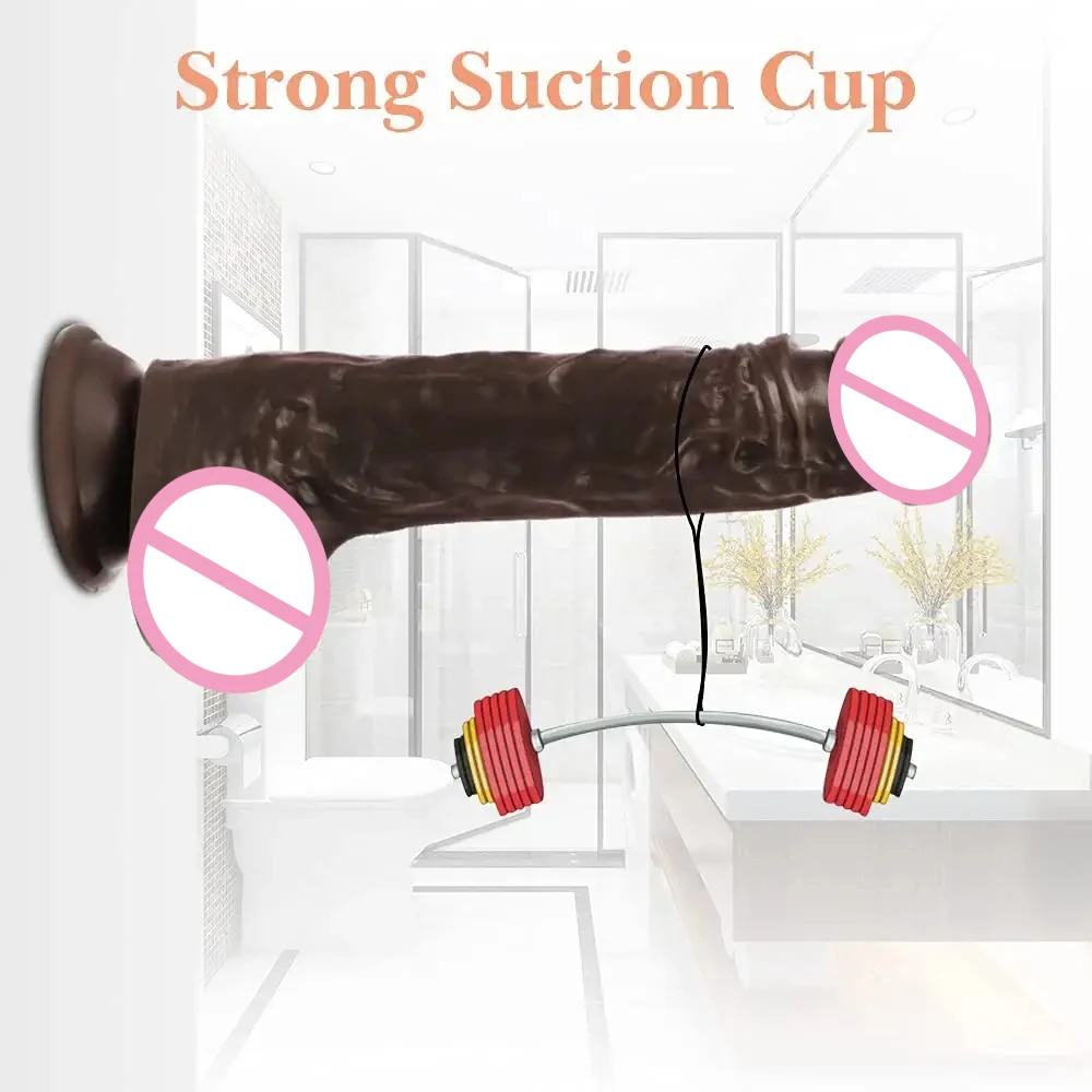 Realistic Dildo Sex Toy for Women G Spot Clitoral Anal Stimulation,Silicone Dildo Vibrator with Strong Suction Cup Adult Toy