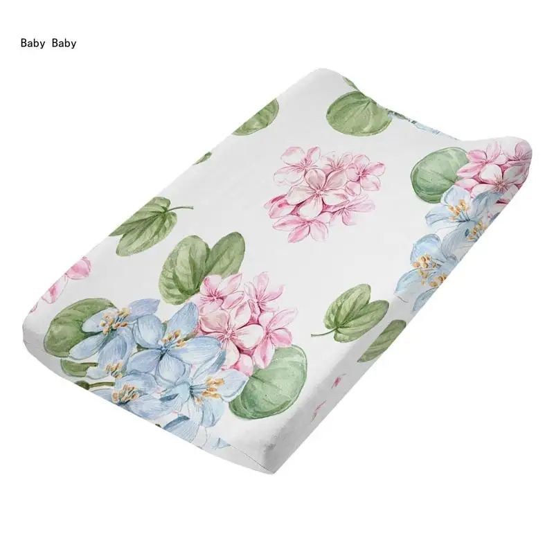 Baby Changing Pad Cover Soft Breathable Cotton Nursery Pad Cover Diaper Change Table Sheet Stretchy Changing Mat Cover Q81A