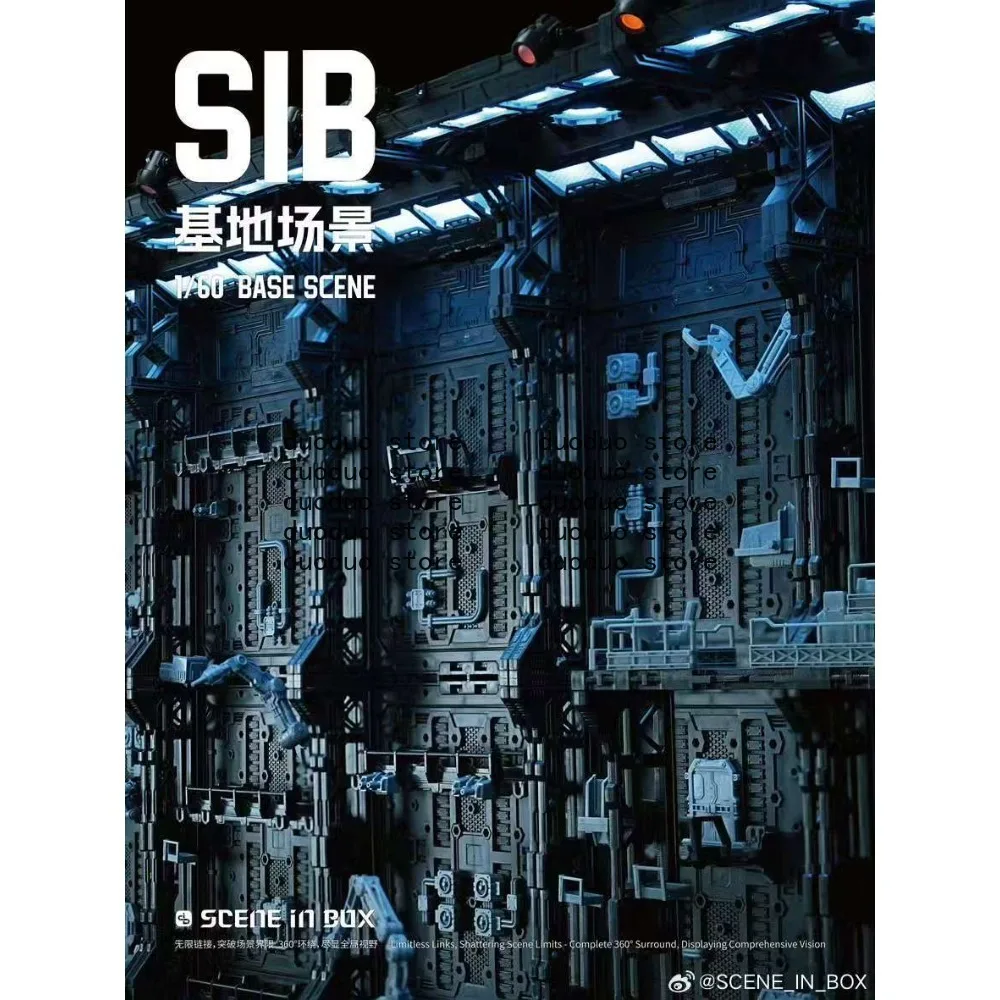 SCENE IN BOX (SIB) Base Scene Series 1/60 Hangar Display Case for Gundam, Transformation Diaclone Hobbies Surprisegifts In Stock