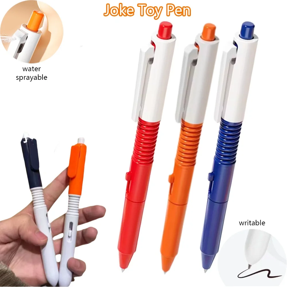 2 قطعة رذاذ الماء محاكاة ساخرة قلم حبر جاف رواية محاكاة ساخرة رذاذ الماء وظيفة قلم توقيع الحرم الجامعي المزحة رذاذ الماء يمكن كتابة لعبة القلم #1