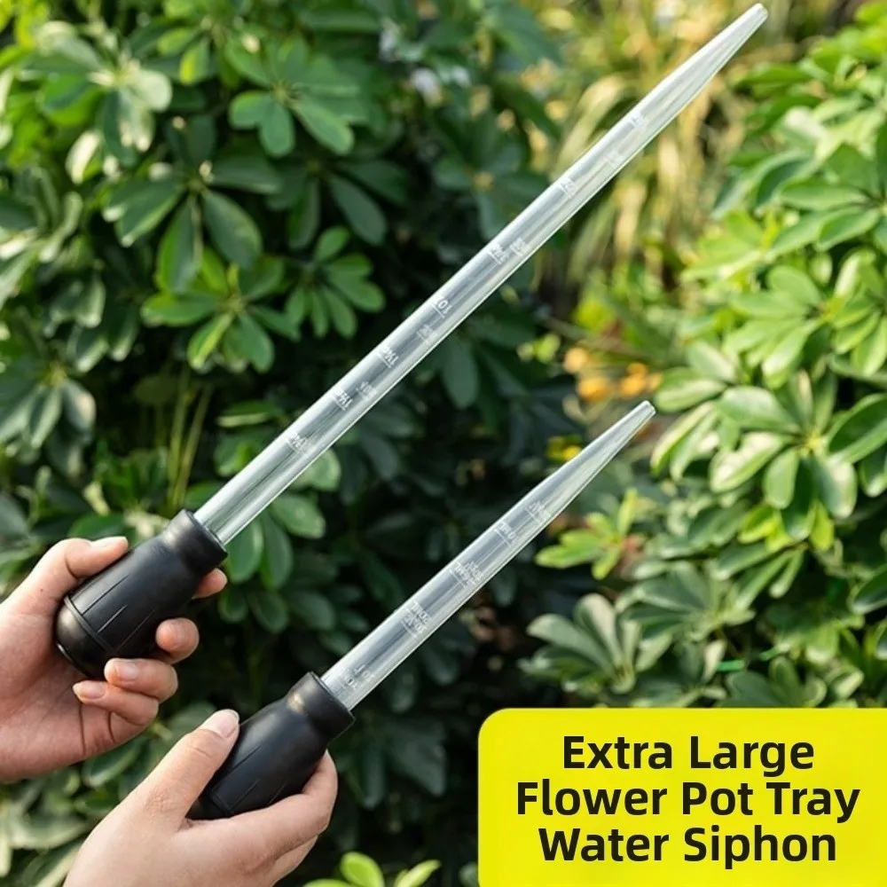 

Portable Plastic Plant Water Remover Transparent with Scale Aquarium Water Changer Detachable Flower Pot Pipettes Indoor Plant