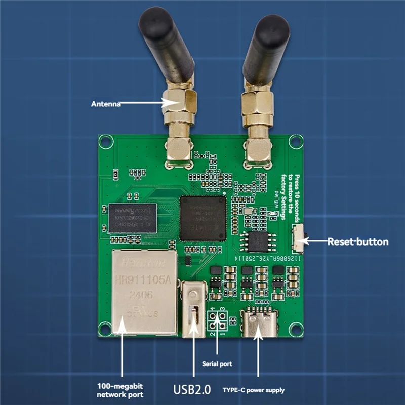 Wifi FPV Video Übertragung Modul 2,4G Wireless Router 300Mbps Doppel Antenne MT7620N Open Source Router Modul-Y47A